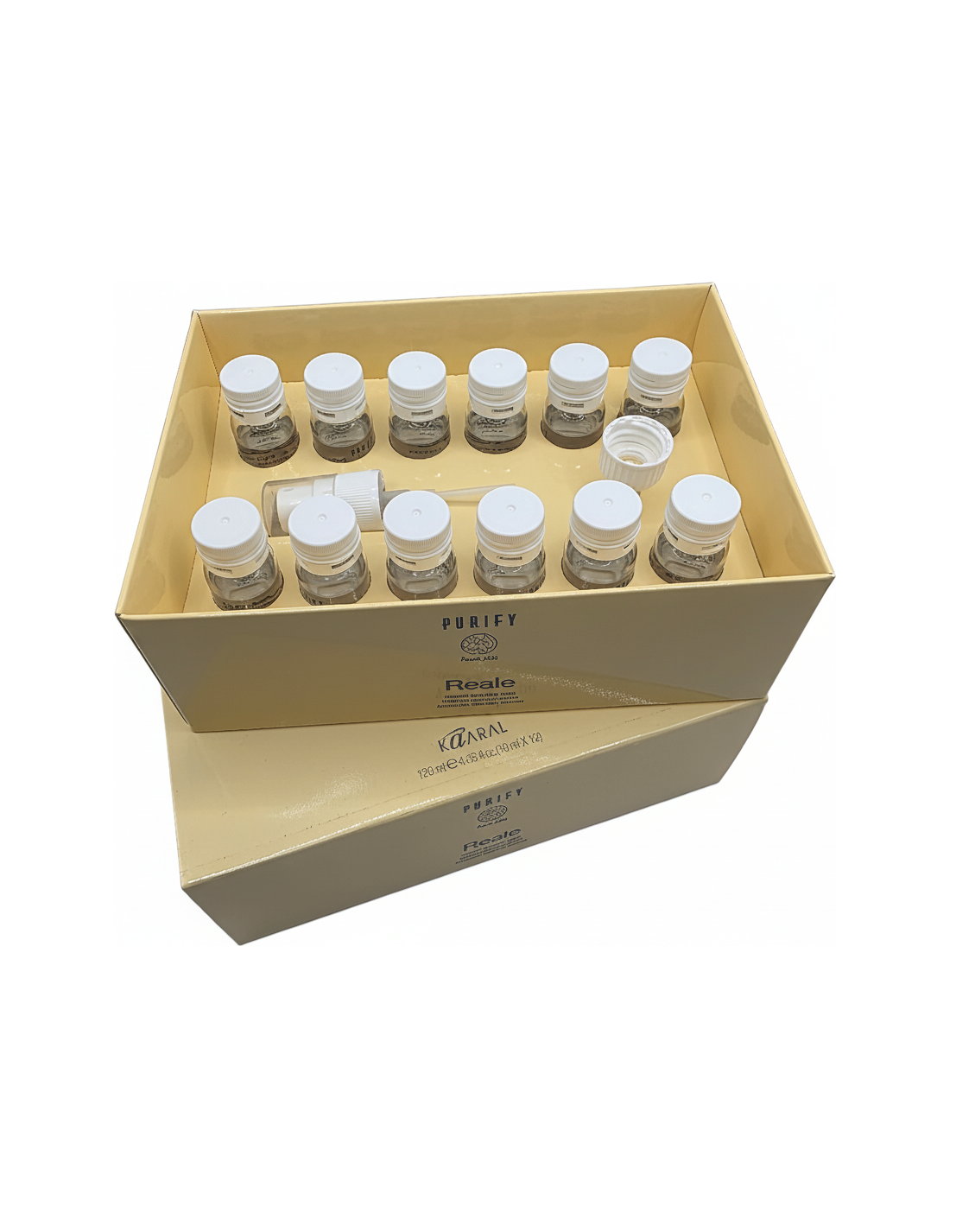 PURIFY REALE ✫ Losjonas su bičių pieneliu dažytiems, pažeistiems plaukams be sulfatų, be parabenų (NENUPLAUNAMAS) 12 x 10 ml