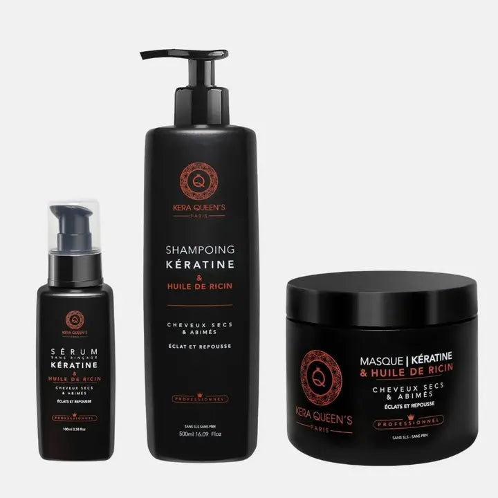 Ritual Kera Queen's Paris - Keratin & Huile De Ricin rinkinys