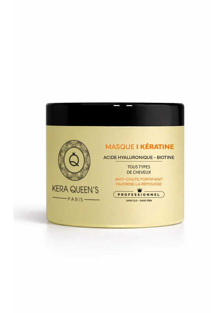 Kera Queen's Paris - Keratine & Ac. Hyaluronique Biotine kaukė 500ml.