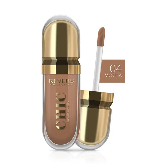 Revers CHIC skysti lūpų dažai, atspalvis Nr. 4 „Mocha“