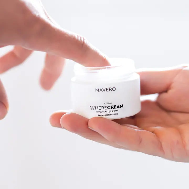 WHERECREAM - Dieninis kremas su hialurono rūgštimi, Q10 & Urea 50ml.