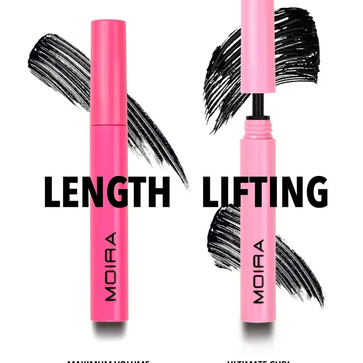 MOIRA Blakstienų tušas „Maksimalios apimties ir liftingo efektas“ (002, juodas)