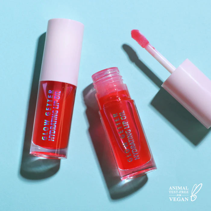 MOIRA Glow Getter drėkinantis lūpų aliejus (008, Juicy Red)