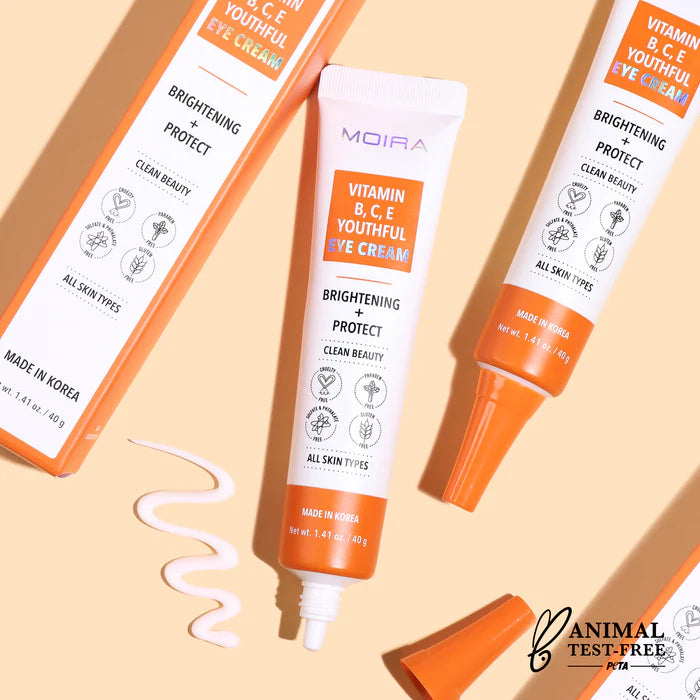 MOIRA su vitaminu B,C,E jauninantis paakių kremas