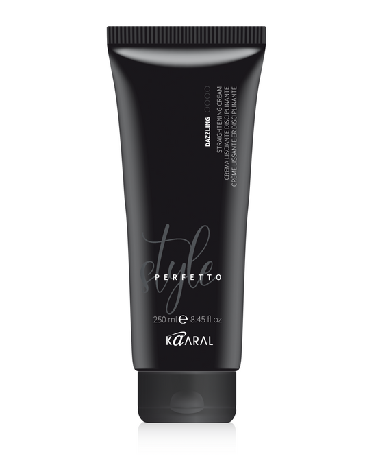 STYLE PERFETTO DAZZLING Apsauginis ir glotninantis kremas plaukų tiesinimui, mažinantis porėtumą,