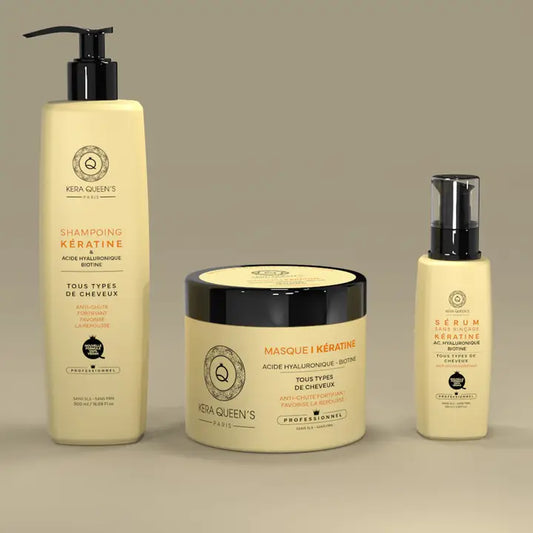 Ritual Kera Queen's Paris - Keratine & Ac. Hyaluronique Biotine rinkinys.