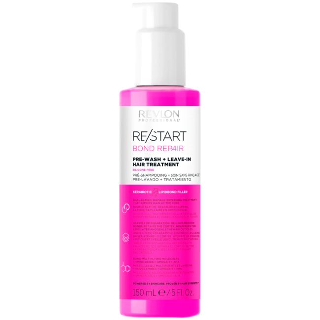 Revlon Professional Revlon Professional RE/START Bond Repair Pre-wash + Leave-in Hair Treatment Pažeistų plaukų atkuriamasis produktas 150ml