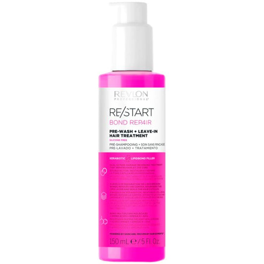 Revlon Professional Revlon Professional RE/START Bond Repair Pre-wash + Leave-in Hair Treatment Pažeistų plaukų atkuriamasis produktas 150ml