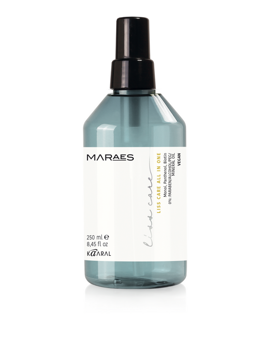 MARAES LISS CARE ' ALL IN ONE' Nenuplaunamas daugiafunkcinis fliudas nepaklusniems, nepasiduodantiems stilizavimui plaukams