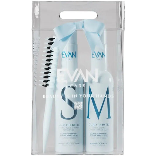 Plaukų priežiūros priemonių rinkinys EVAN Care Curly Power Hair Care Kit EVANCPKIT
