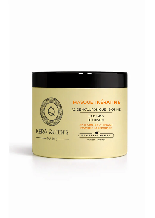 Kera Queen's Paris - Keratine & Ac. Hyaluronique Biotine kaukė 500ml.
