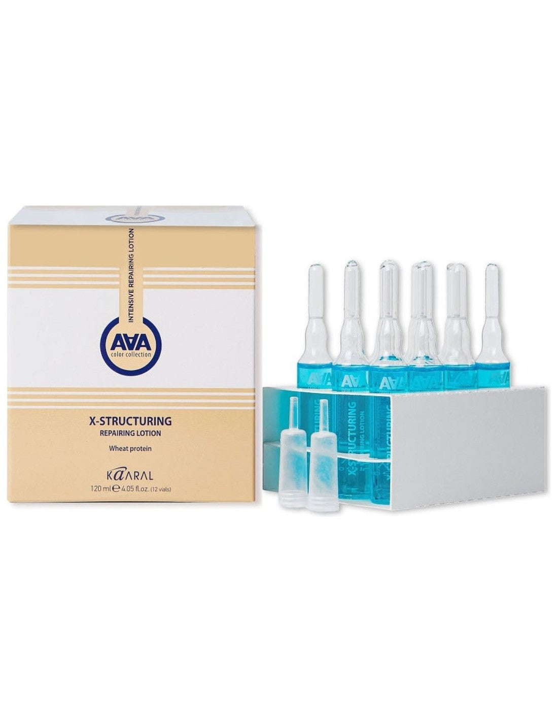 X-STRUCTURING - losjonas, atstatantis silpnus ir pažeistus plaukus, ampulėse (12 vnt. po 10 ml)